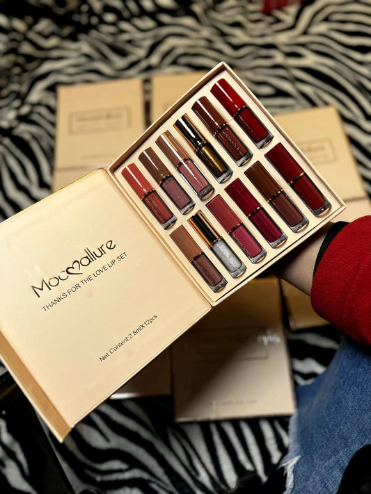 Mocoallure 12 Colors Matte Liquid Lipstick Set