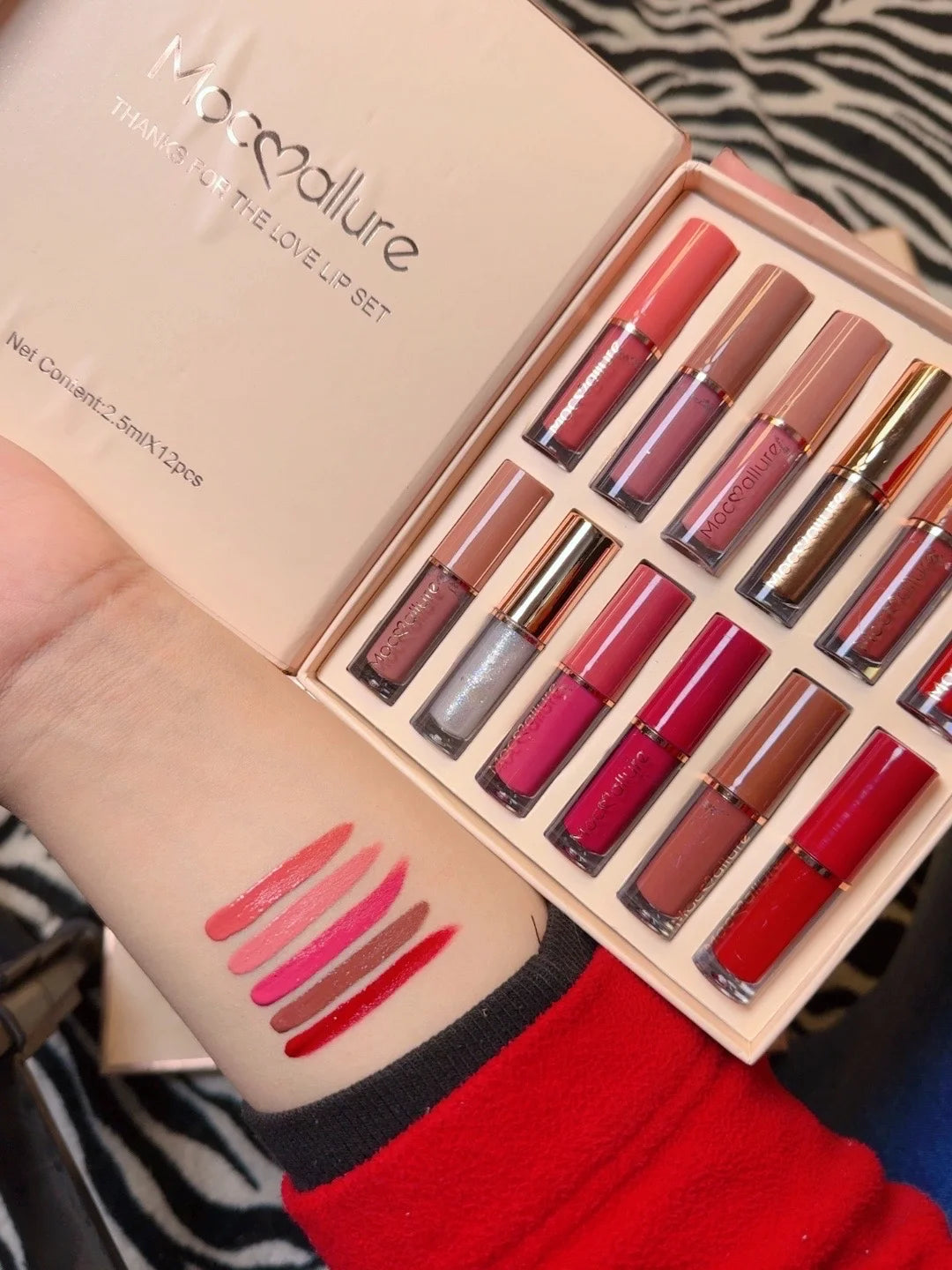 Mocoallure 12 Colors Matte Liquid Lipstick Set